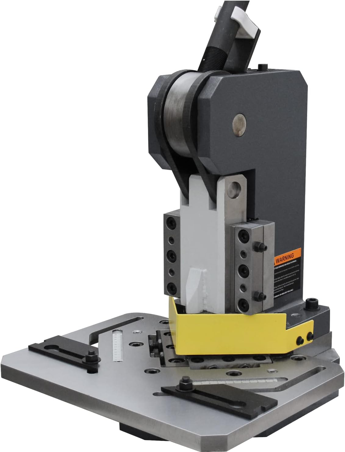 KAKA INDUSTRIAL Manual Corner Notcher Sheet Metal Notcher 4x4 inch 90° Cutting 11Ga.(0.12 Inch) Capacity Metal Fabrication Tool HN-1104​