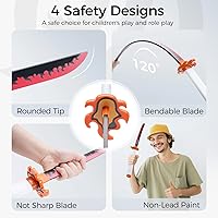 Vista 58 de Cold Blade Demon Katana - Réplica de anime de 41 pulgadas con cinturón y soporte, espada duradera perfecta para cosplay, espada Nichirin con diseño