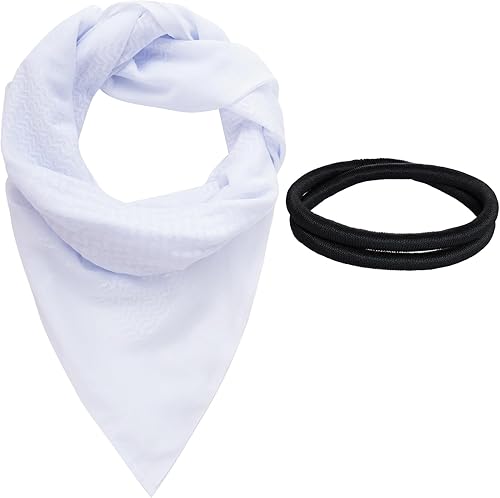 Jmkcoz Shemagh árabe táctico desierto keffiyeh pañuelo para la cabeza turbante árabe cuello diadema traje árabe musulmán para hombres mujeres