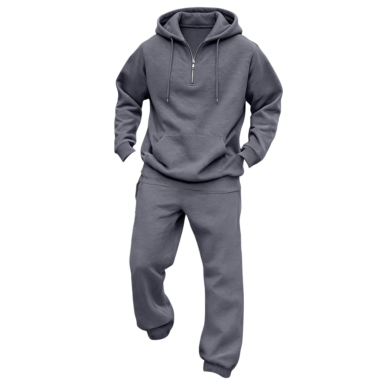 Tuta da uomo, 2 pezzi, felpa con cappuccio e felpa da jogging