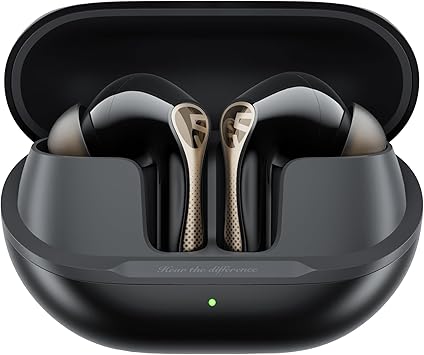 SoundPEATS Air5 Pro+ Wireless Earbuds, LDAC & aptX Lossless, xMEMS Warm Treble Hi-Res Audio, Hybrid Driver Earbuds with 10mm Composite Speaker, 55dB AI Adaptive ANC, Bluetooth 5.4, Weightless Comfort
