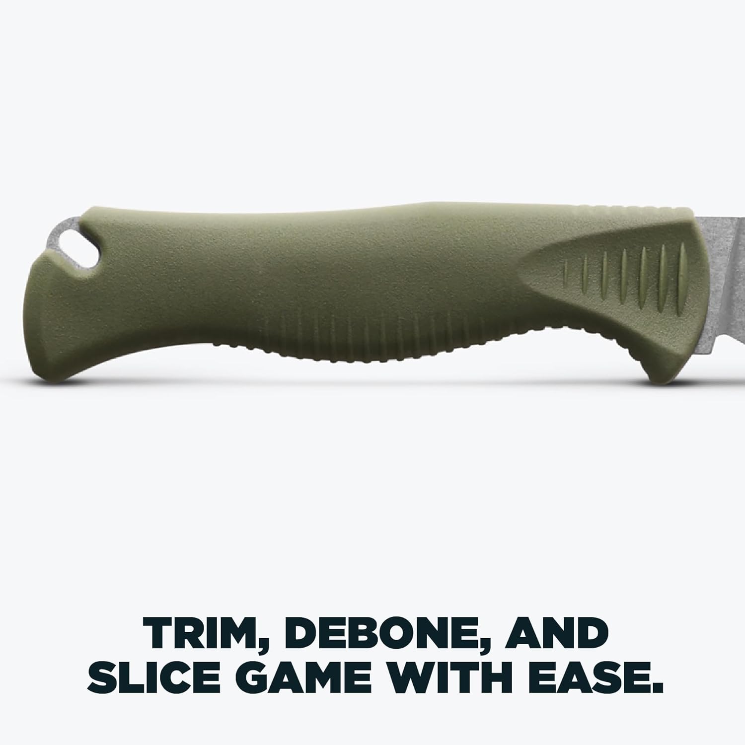 Benchmade - Meatcrafter 15500 4" Hunting and Cutlery Knife with Dark Olive Santoprene Handle (15505)