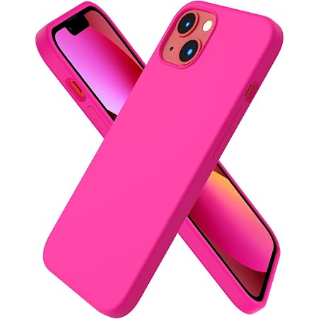 Coque IPhone 14 En Silicone Souple ORNARTO - Protection Antichoc - Toucher Agréable - Multiple Couleurs Disponibles - Mauve