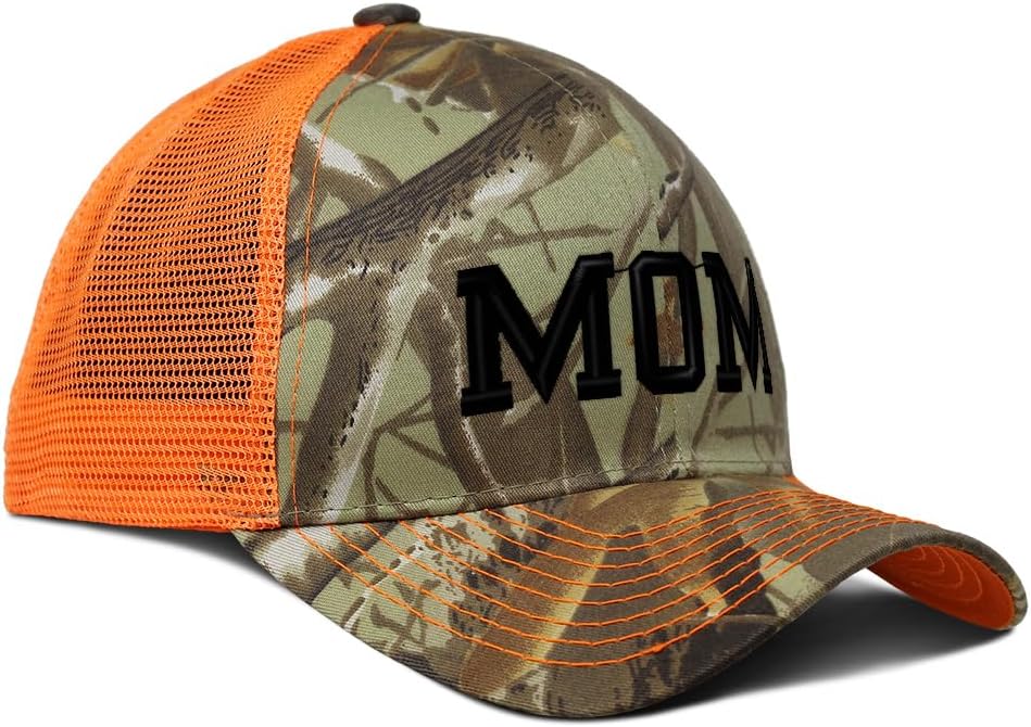 Camo Mesh Trucker Hat Mom of Girls Mother Mom Mother's Day Neon Hunting Baseball Cap Cotton