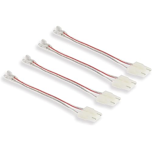 NuIth Car Speaker Wire Harness Connector Adapter Compatible with GM Chevrolet GMC Sierra Suburan Yukon Impala S10 Corvette Camaro Sonoma Aftermarket Front Rear Door Speaker Harness Plug 4 PCS
