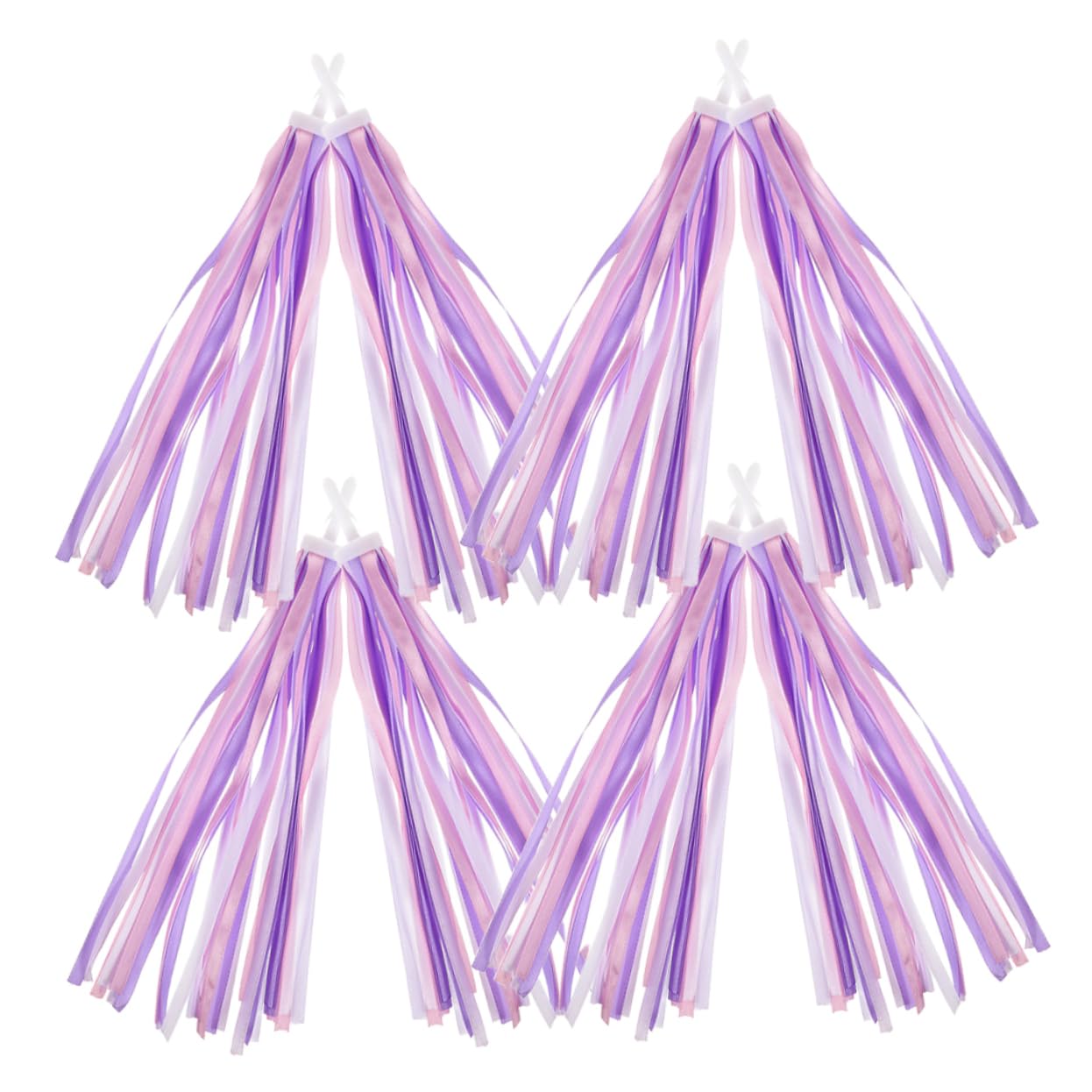 PATIKIL Nappe Colorate Per Manubrio Bici - Streamer Rosa Con Fissaggio Universale, Decorazioni Per Bici, Tricicli E Scooter Per Bambine E Feste