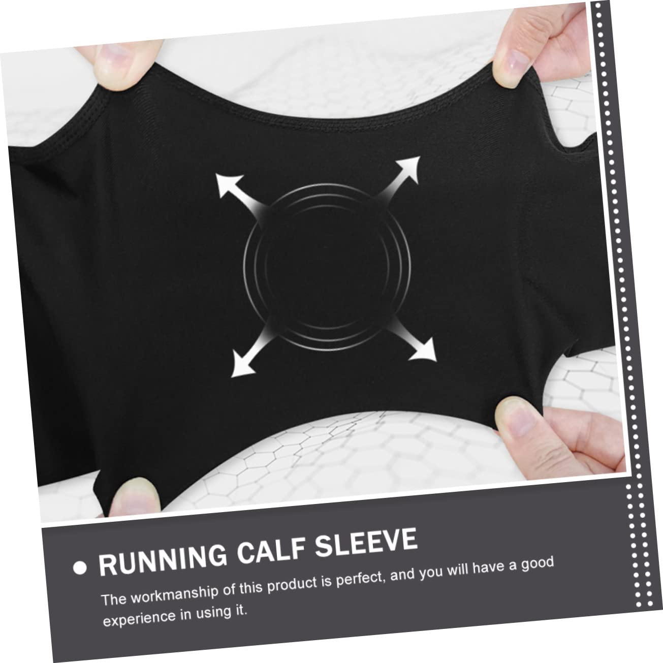 Gogogmee Elastic Sports Calf Sleeve for Outdoor Activities Collision Leg Support for Running Cycling Soccer Basketball Comfortable Durable Single