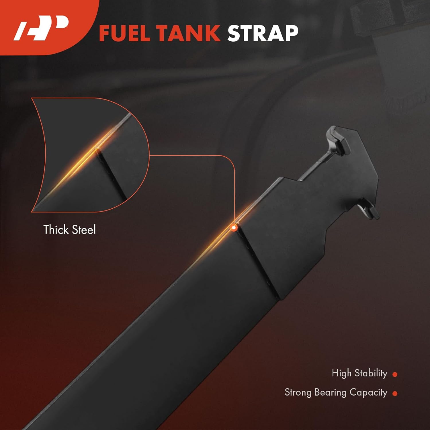 A-Premium Fuel Tank Straps Compatible with Chevrolet GMC C1500 C2500 K1500 K2500 Suburban 1992-1999