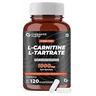 Carbamide Forte L-Carnitine Tablets For Men & Women | 120 Capsules