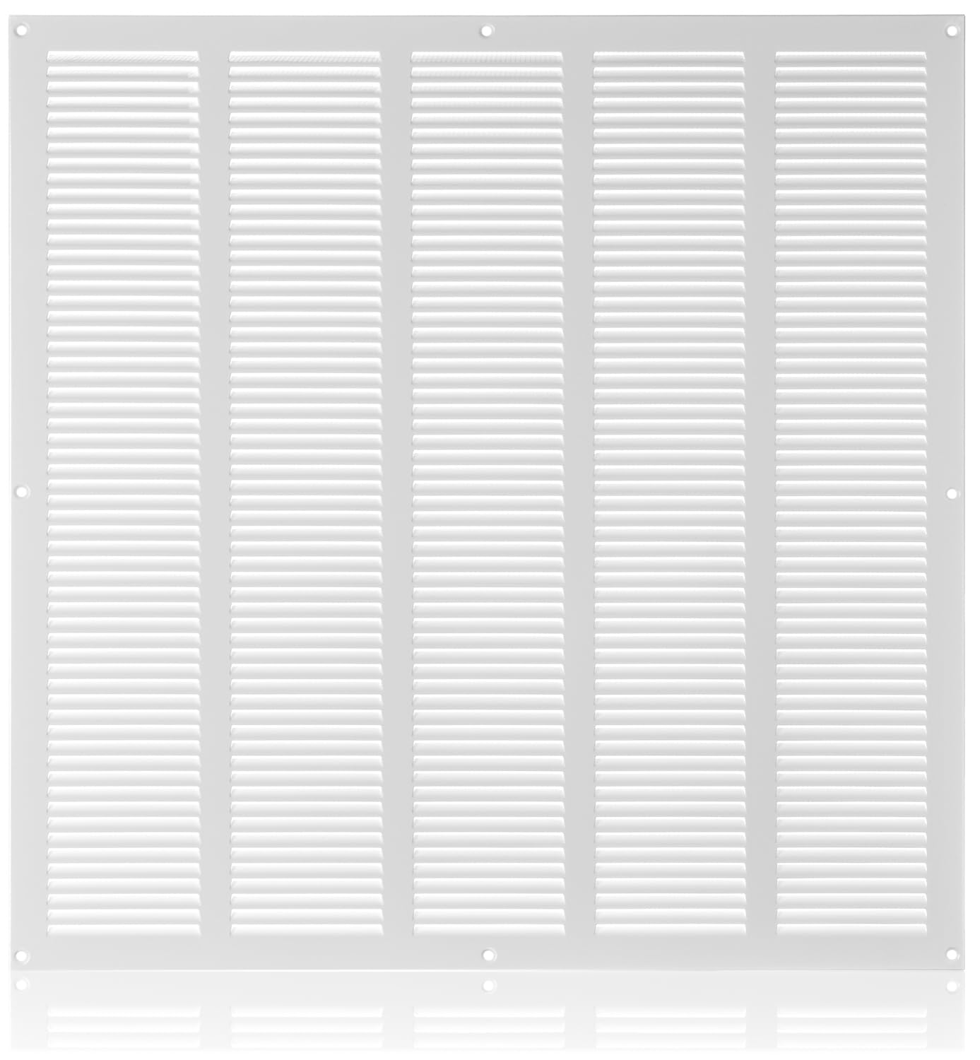 500x500mm Griglia di Ventilazione in Acciaio Bianco con Zanzariera - Griglie di Aerazione in Metallo