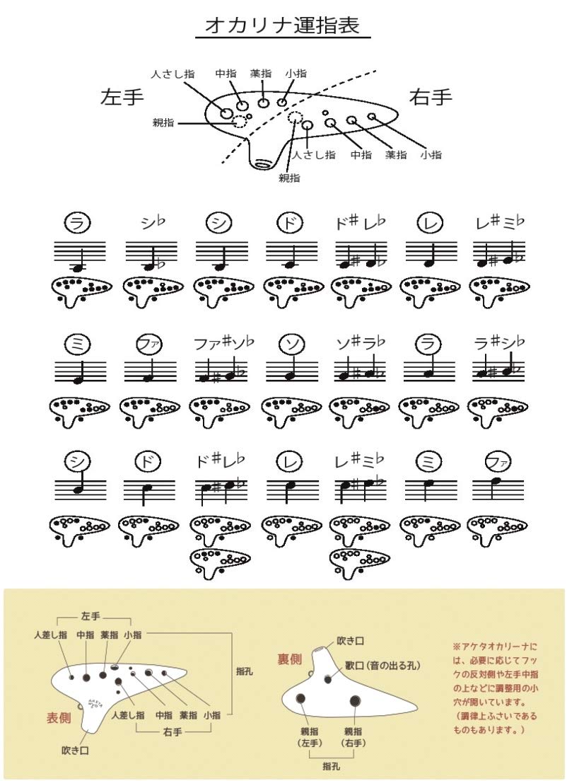 Amazon | オカリナ ocarina 陶器製12穴 中国陶笛（土笛）荷花