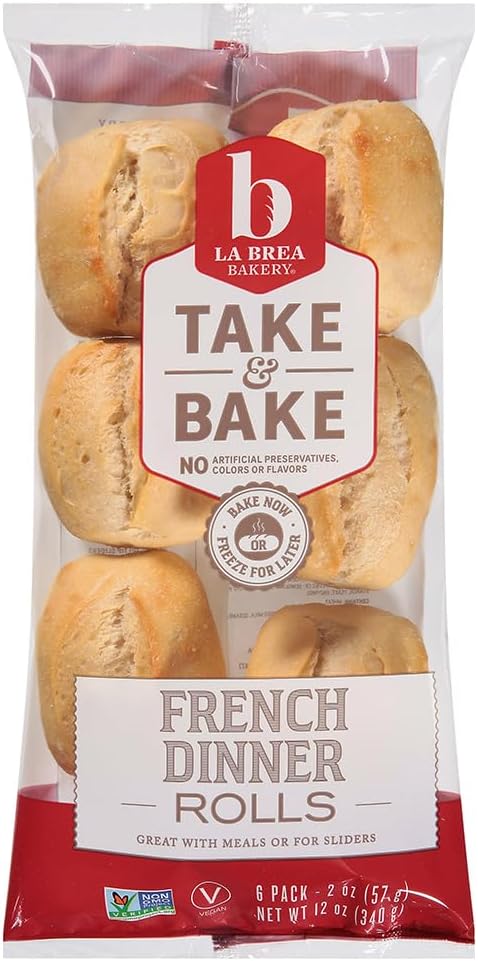 La Brea, Dinner Rolls French Take Bake 6 Count, 12 Ounce