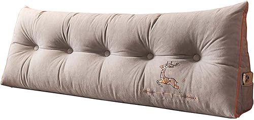 Miniatura 9 de YSUEFIJO Almohada triangular de lectura para reposo de cama cojín grande para cabecera y respaldo almohada de cuña cojín de apoyo de posicionamiento