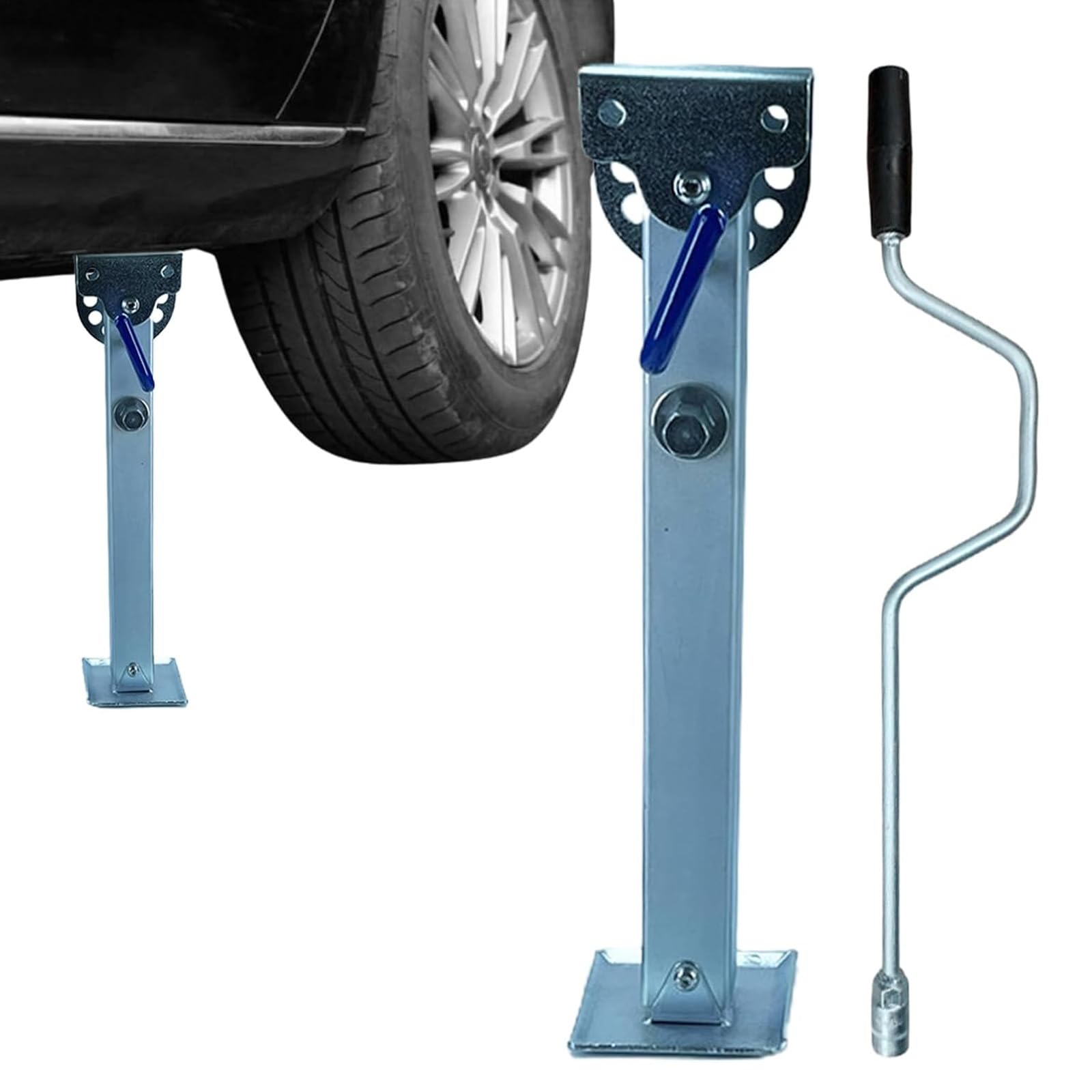 Estabilizadores para Remolques, Estabilizadores De Alta Resistencia para Caravanas Y Autocaravanas, Soportes De Aluminio, Capacidad De Carga De 1 Kg, Nivelación Ajustable, Gato Compacto para