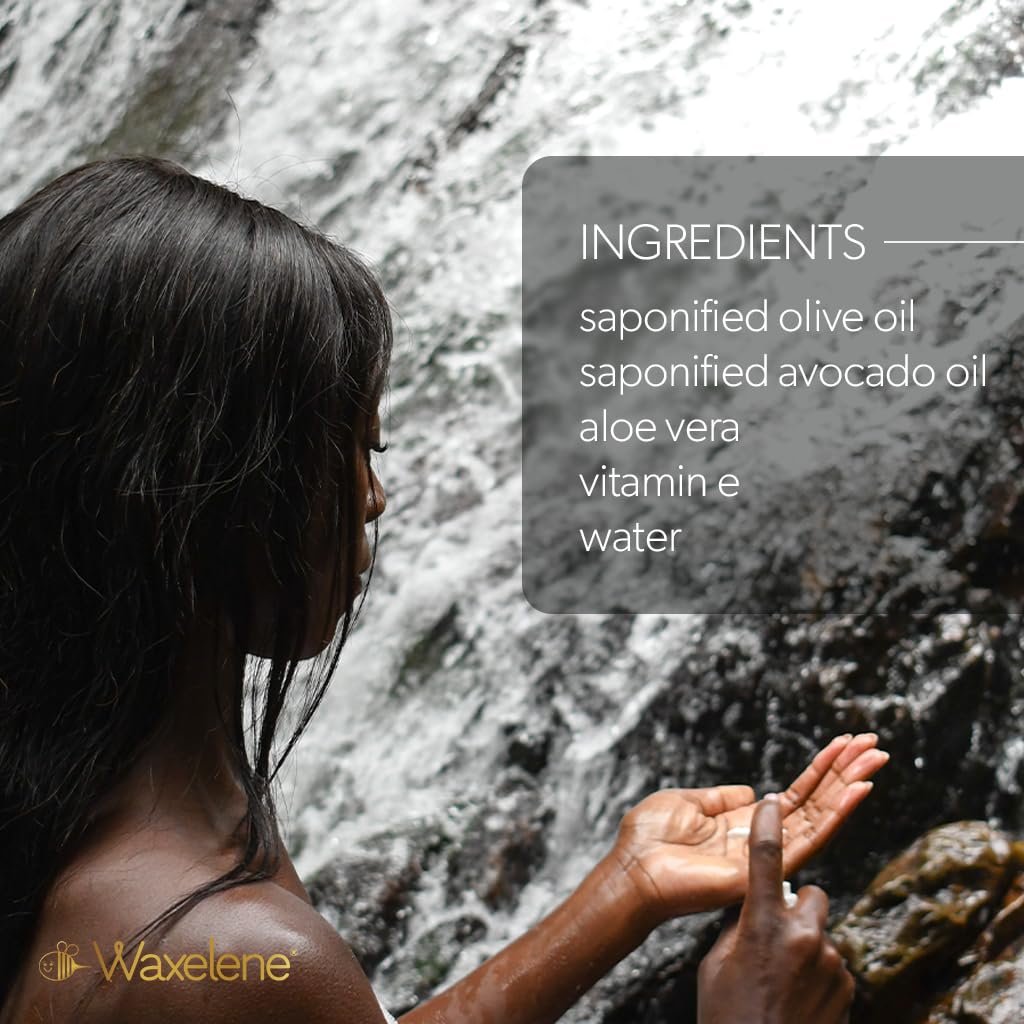 Waxelene Body Wash, Free And Clear, Gallon Size, 3.8lt, For Sensitive Skin Safe, eczema, psoriasis, dermatitis, biodegradable, reef safe