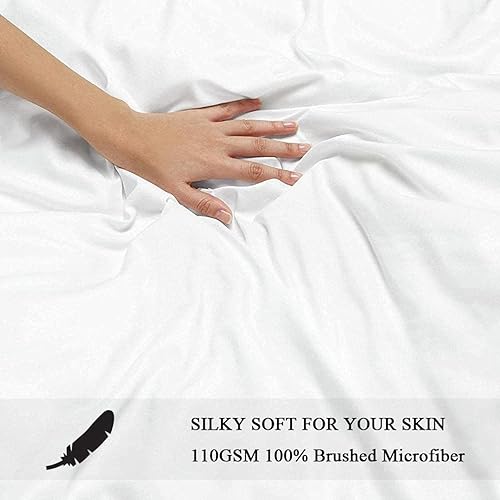 Miniatura 6 de NUEYSP Funda de edredón de tamaño matrimonial funda de edredón de microfibra suave con cierre de cremallera juegos de funda de edredón de fácil