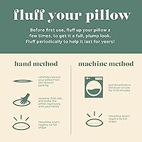 Vista 4 de ComfyDown 95 % plumón, 5 % plumón, 12 x 14 pulgadas, relleno de funda de almohada decorativa, hecho en Estados Unidos