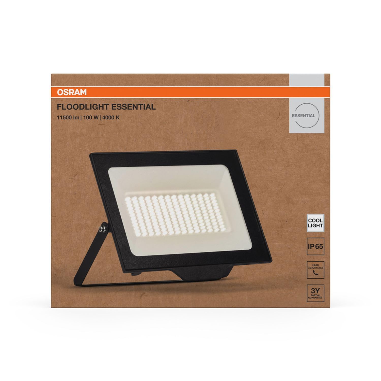 Licht-Erlebnisse LED Außenstrahler Aluminium Glas Schwarz 4000 K IP65 Außen schwenkbar Fassade Hof Einfahrt Garage B:27 cm Flutlicht Terrasse