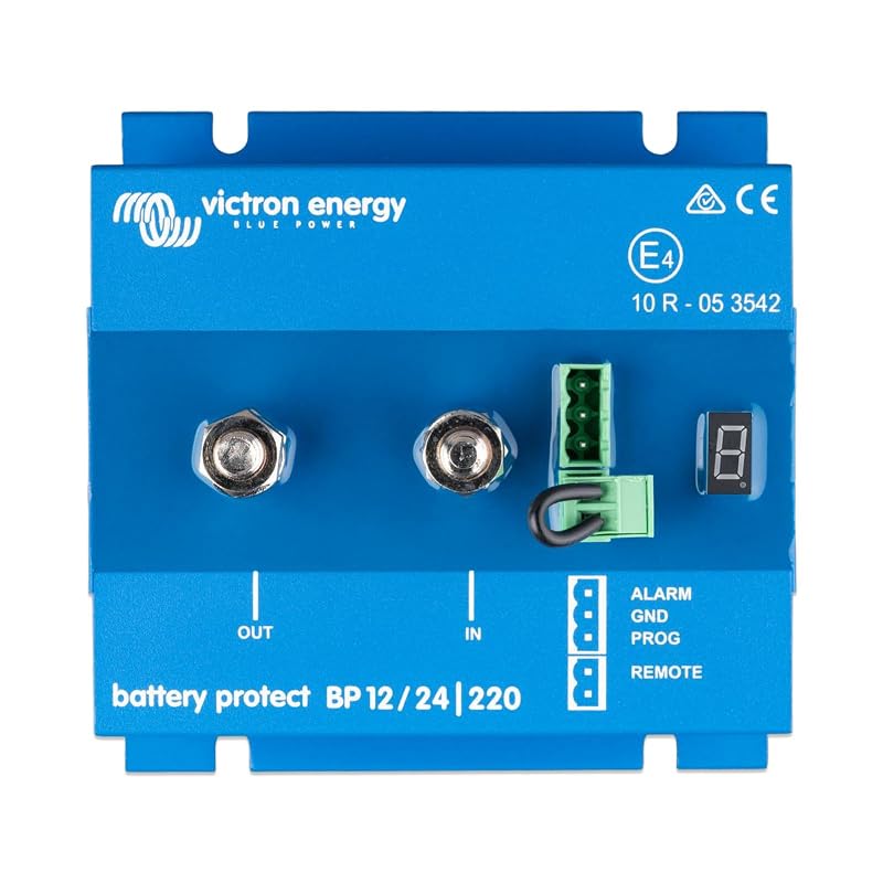 Victron Energy BatteryProtect 12/24 V 220 A, protetor de bateria com display de 7 segmentos