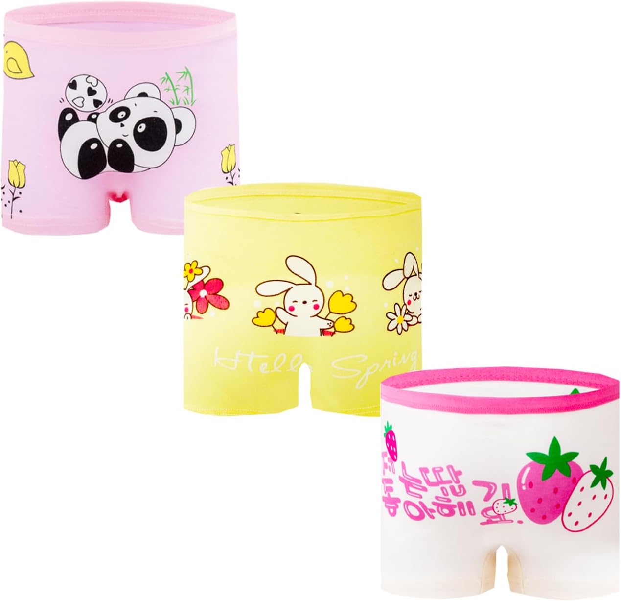 Girls Cotton Underwear with 12 Packs Toddler Boyshort Panties - Image 4