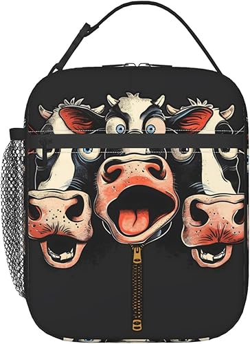 Miniatura 10 de Lonchera térmica para niños y niñas, lonchera reutilizable para la escuela, oficina, trabajo, picnic, viajes, lonchera de oso negro Lunch Box