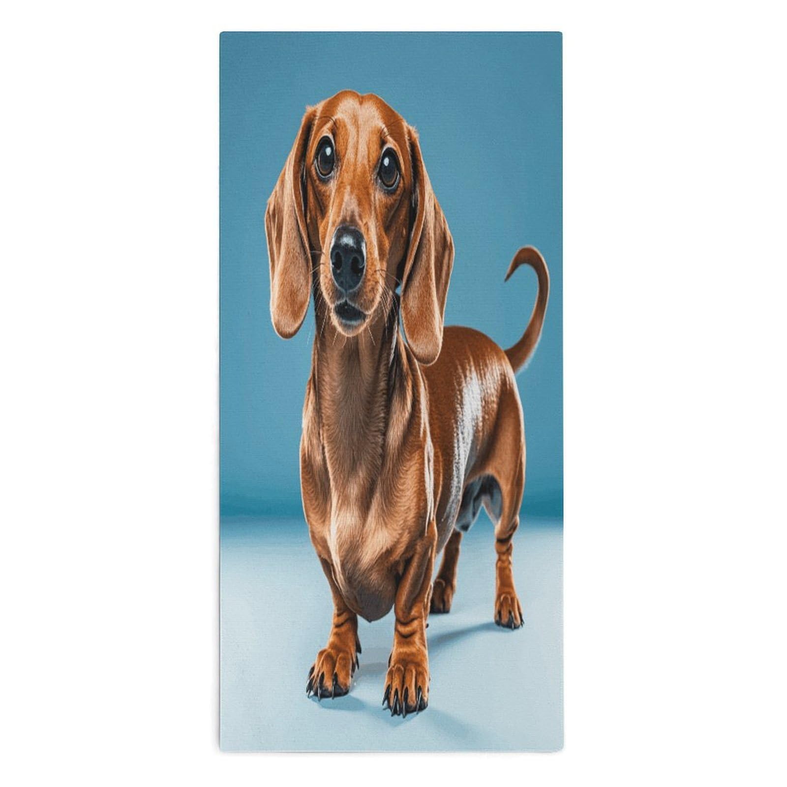 YUXBVKRS Dachshund Weiner Pet Dog Hand Towels for Bathroom 14x29 Inch