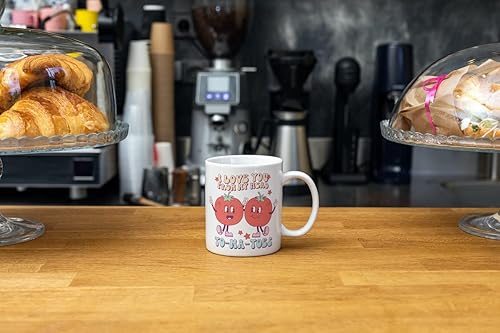 Miniatura 2 de Taza de café de tomates Día de San Valentín I Love You from My Head To-Ma-Toes V-Day Be Mine Cute Love Gift Idea Heart Motivation Inspiration 11-oz