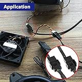 Xiatiaosann Full Speed 12V Step-Up USB Male to 4-Pin Male PC Fan Connector Cable, With 4-Pin Female PC Fan to 3x3Pin & 4Pin Connector Splitter Braided Sleeved Power Adapter Cable 12inch (55cm) - Image 7