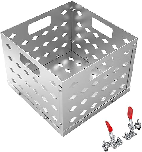 Cesta de carbón y abrazaderas de puerta de ahumador para Oklahoma Highland Bandera Longhorn, caja de carbón, cesta de fuego y pestillos para la
