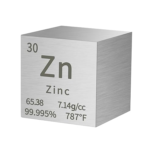Miniatura 72 de Cubo de circonio, cubos de densidad de metal, cubo de elementos de alta densidad de metal puro para colecciones de elementos, experimentos