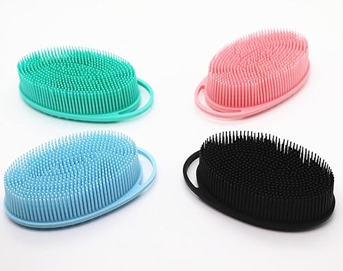 Miniatura 8 de Higoney Paquete de 2 depuradores corporales de silicona, cepillo multifuncional para la espalda, limpiador de ducha para limpieza profunda y