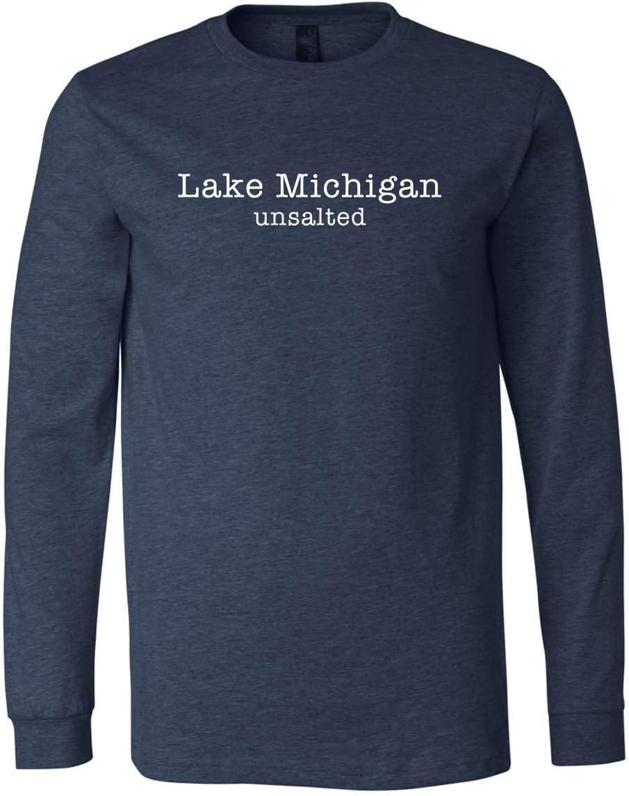Lake Michigan Unsalted Modern Fit Unisex Long Sleeve T-Shirt