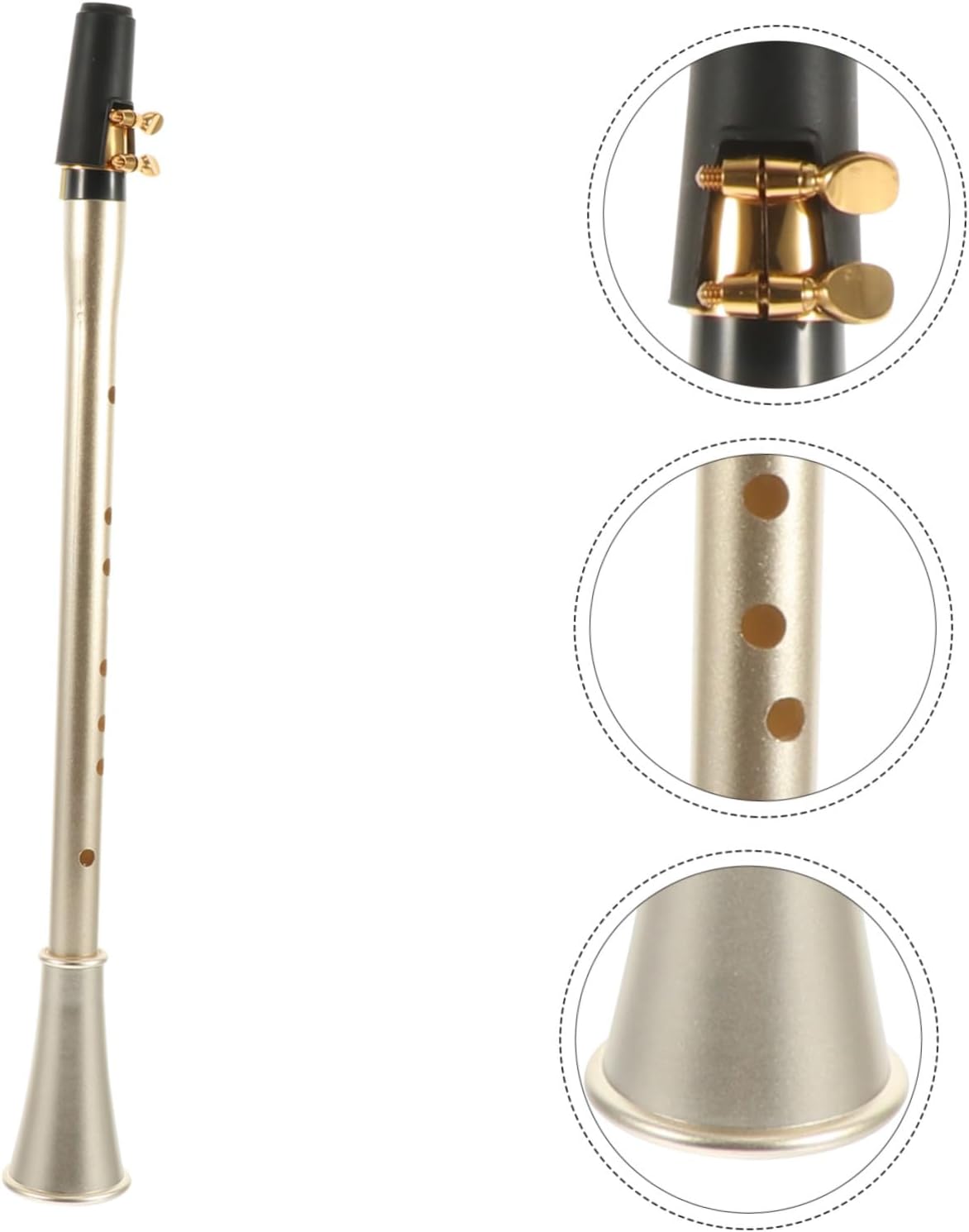 Professional Beginner Clarinet in Lightweight Simple Woodwind Instrument for Practice and Performance with Craftsmanship and Sweet Resonant Sound Quality