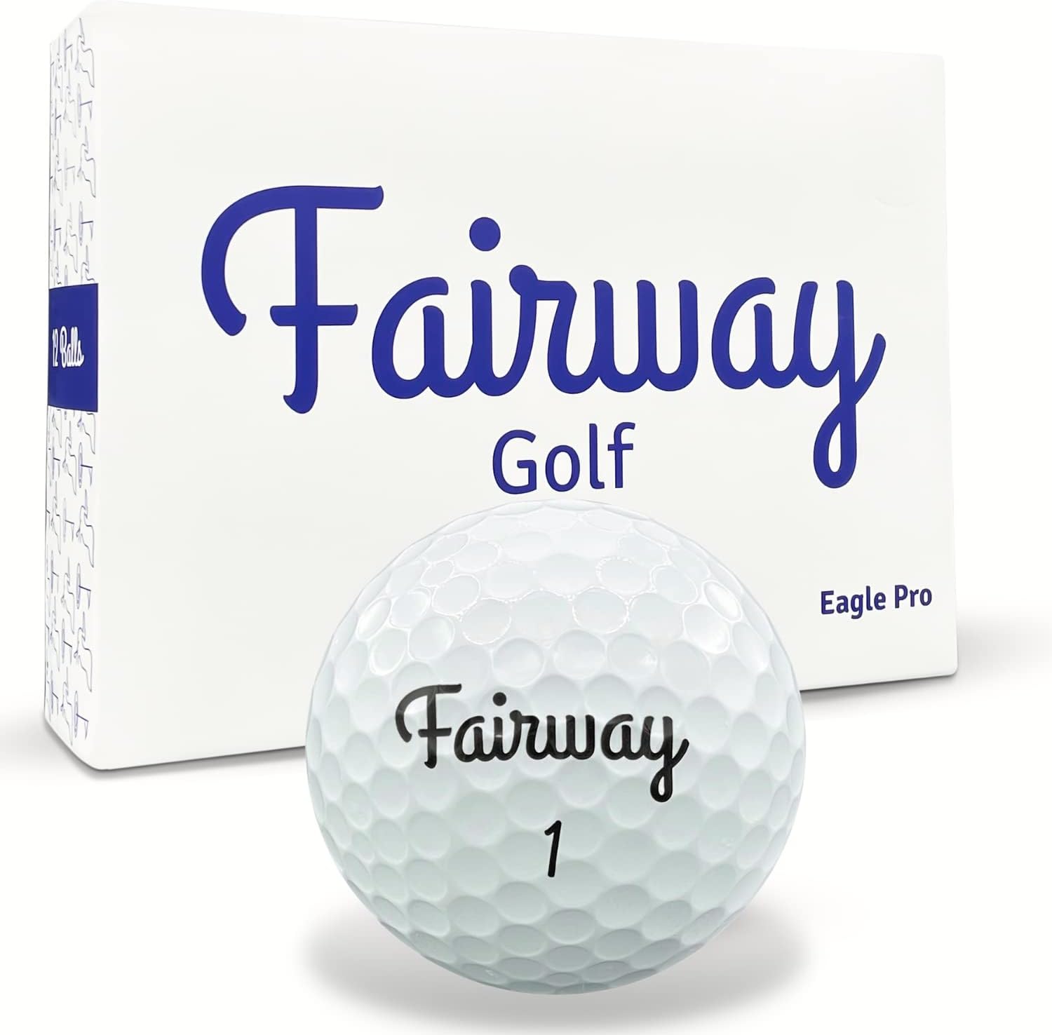 Eagle Pro Golf Balls | 3-Piece Urethane Cover | 105 Compression | High Spin Control | Alignment Aid | 1 Dozen (12 Balls) | Low Handicap 0-10