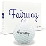 Fairway Golf Eagle Pro Golf Balls | 3-Piece Urethane Cover | 105 Compression | High Spin Control | Alignment Aid | 1 Dozen (12 Balls) | Low Handicap 0-10