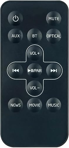 Miniatura 2 de Mando a distancia de repuesto compatible con barra de sonido Toshiba TY-SBX130 TY-SBX130B