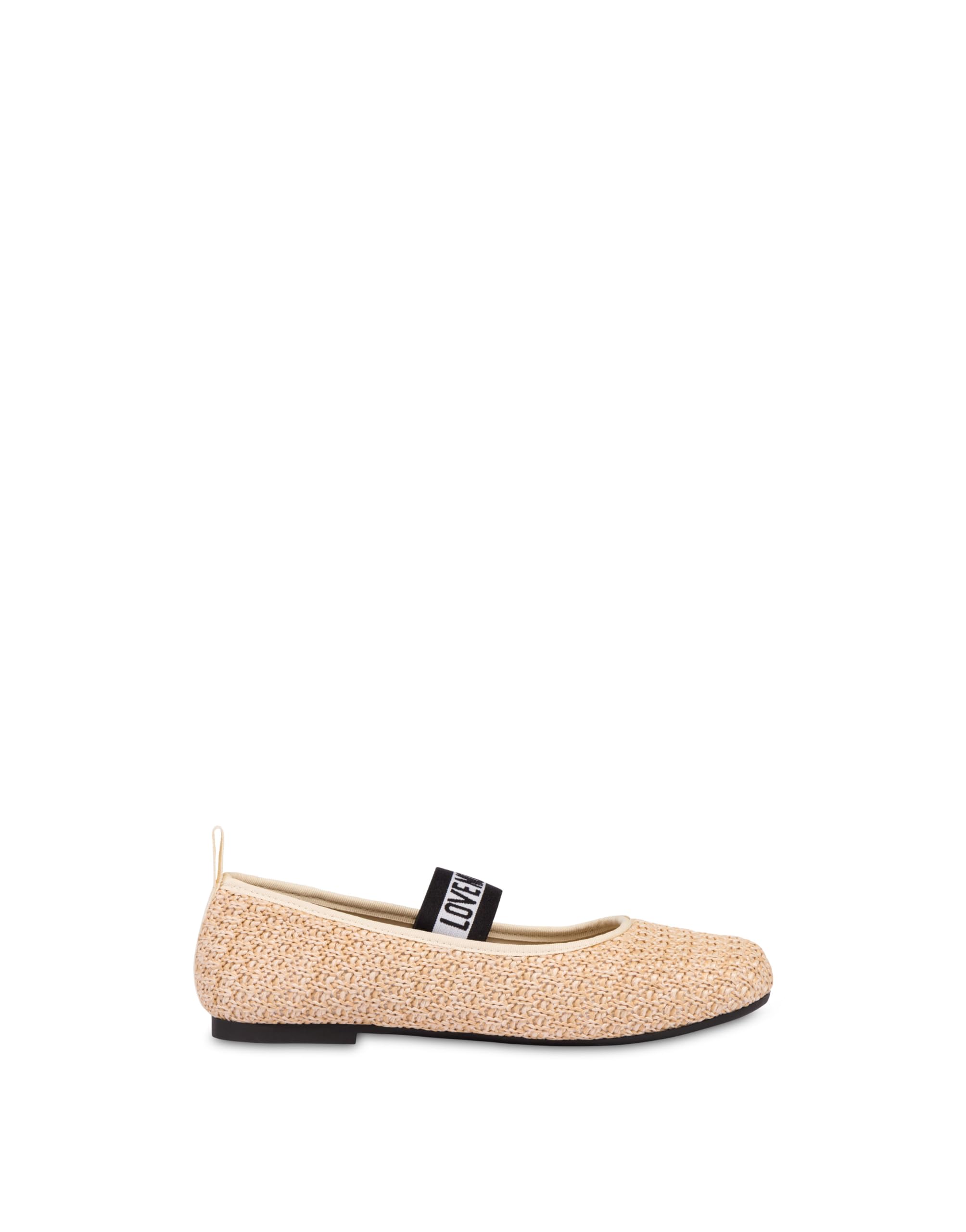 Love Moschino POLJA11071G0MJQ010736, Women's Ballet Flats, Natural, EU 36, Natural, 4 UK