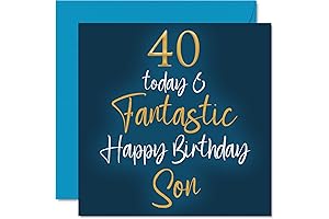 Fantastic 40th Birthday Card For Son, 40 Today & Fantastic