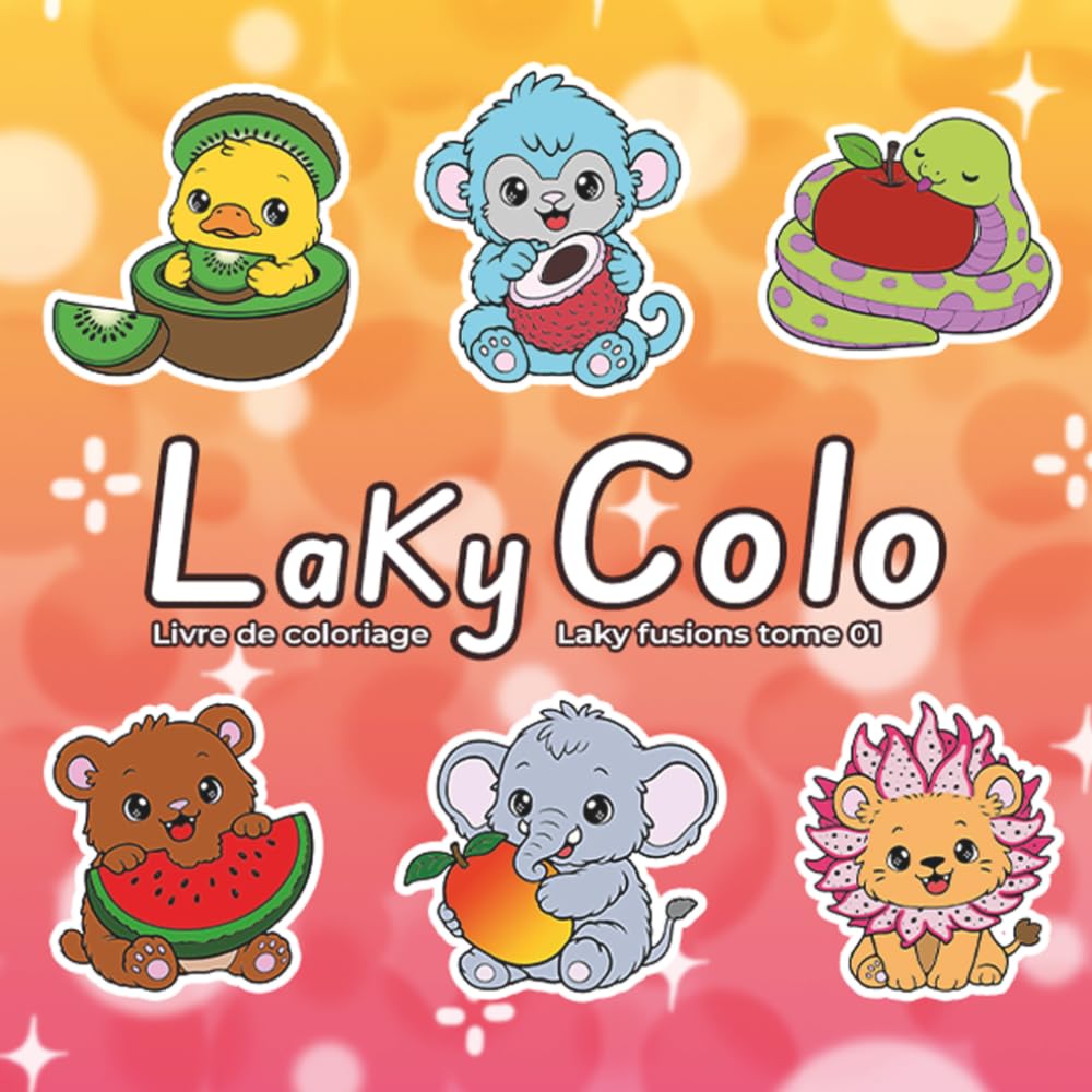 LakyColo - Laky fusion tome 01 - Livre de coloriage - Cosy colo: Livre de coloriage pour adultes et adolescents pour soulager le stress
