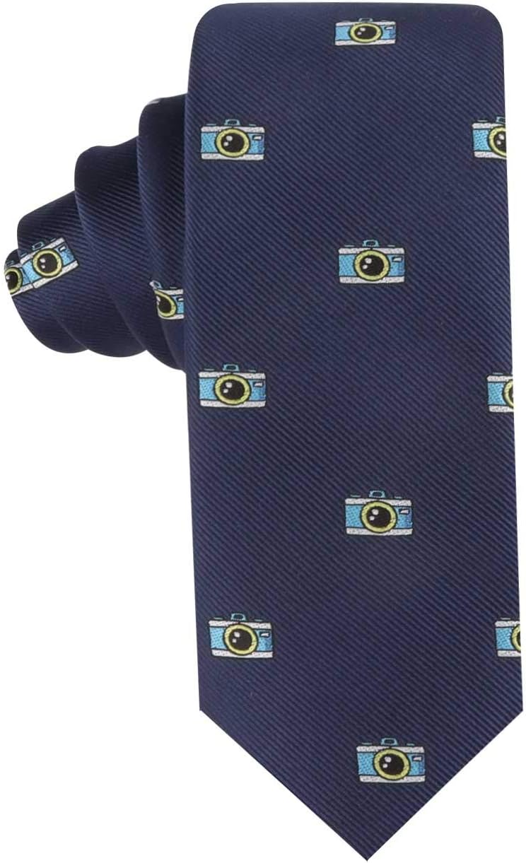 AUSCUFFLINKS Camera Photograph Photo Lover Neckties for Men | Landscape Portrait Picture Photographer Tourist Traveller Neck Ties for Work Colleague | Bday Present for Guys (CAMERA)