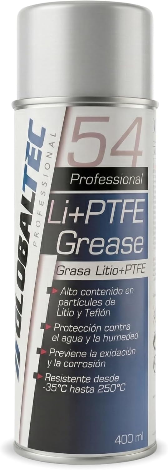 Graisse au Lithium + PTFE Spray 400 ml - Globaltec