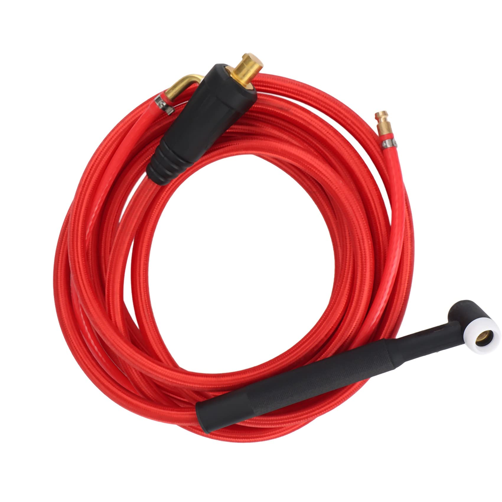 WP17F - Bruciatore per saldatura TIG, attacco rapido, elettrico, rosso integrato, 4 m, 35-50, attacco Euro 13,12 Ft