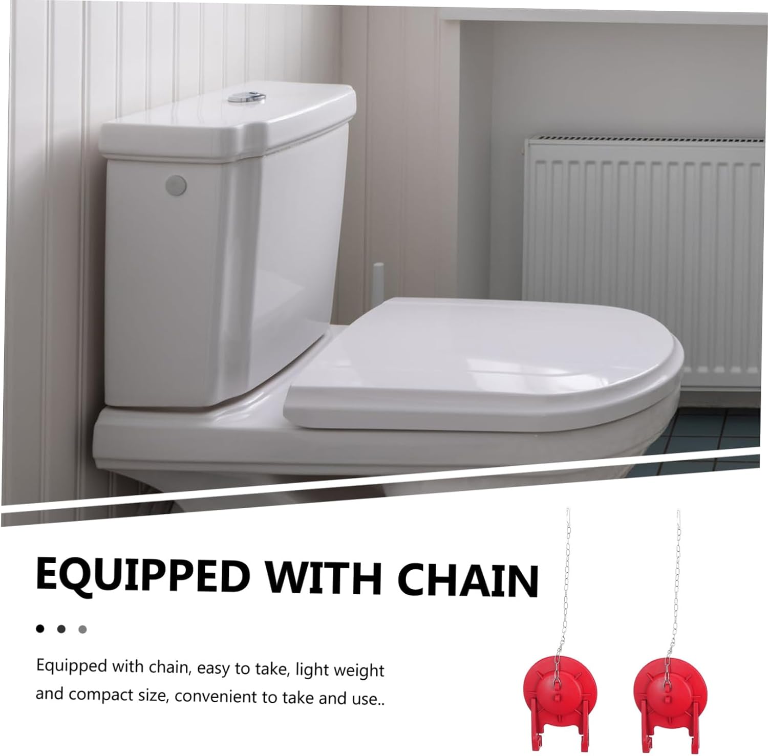 2pcs Toilet Flapper Cover Rubber Silicone Toilet Tank Accessory Flapper Seal for Maximum Flush Efficiency for Bathrooms
