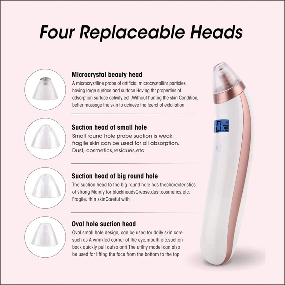 Limpiador De Poros Al Vacío Eléctrico Eliminador De Acné Para La Limpieza Facial Eliminación De Espinillas Succión Al Vacío Herramienta De Cuidado De La Piel Facial