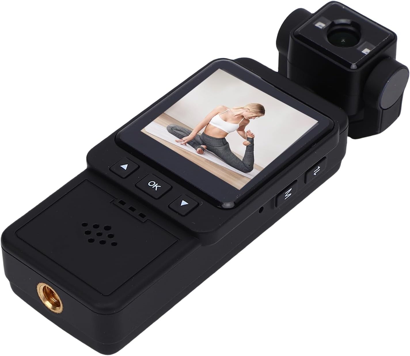 Tangxi Body Camera with Audio and Video Recording, HD 1080P Video Camera with 360 Rotating Lens, Wearable Portable Small Camcorder Outdoor Recorder