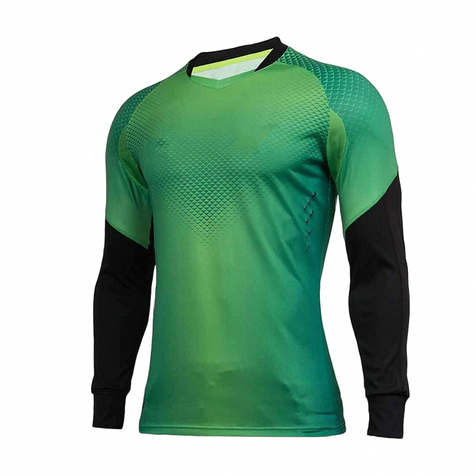 Maglia da Portiere da Calcio Estiva a Maniche Corte, Maglia da Portiere da Calcio Traspirante ad Asciugatura Rapida, Felpa da Allenamento da Uomo all'aperto