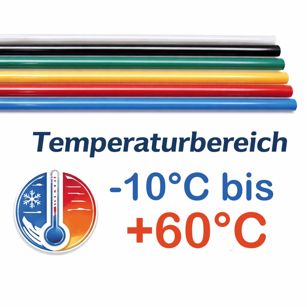 100m Polyethylenschlauch - 6/4mm (Außen-Ø/Innen-Ø) - Druckluft Pneumatikschlauch Wasserschlauch - Farbe: schwarz