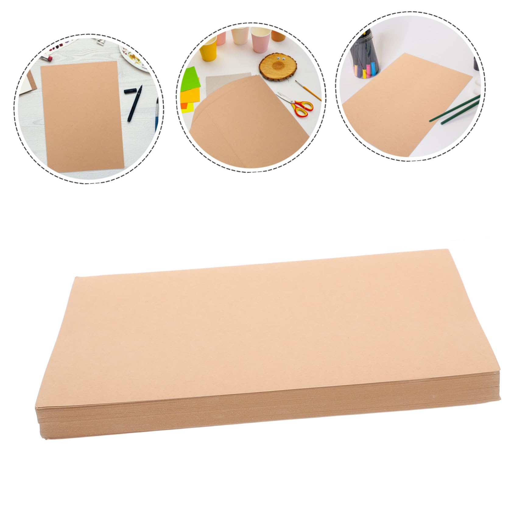 Braunes Kraftpapierkartenpapier 100 Blatt 180g/m² für Selbstgemacht Karten