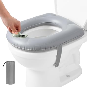 Inflatable Toilet seat Cushion Care Wheelchair Winter Warm Cushion Accessories for The Elderly bedridden Disabled Press-On