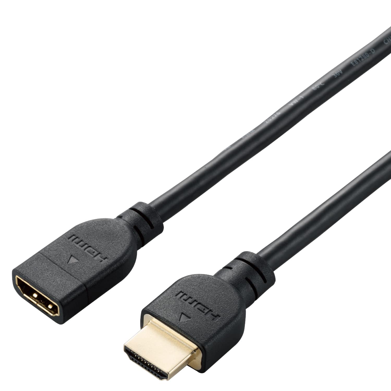 Amazon | エレコム HDMI延長ケーブル 4K / 60P対応 0.5m